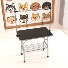 36 Inch Professional Dog Pet Grooming Table Adjustable Heavy Duty Portable (Option: Black)